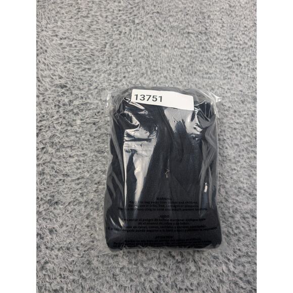 LL Bean Vest Womens Small Black Polyester Fleece Full Zip Gorpcore Hiking Walk - Picture 7 of 7